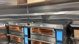 Horno comercial de alta velocidad para clientes canadienses
