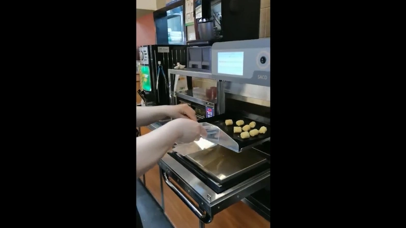 Horno de alta velocidad para hornear tater tots, SACO V1