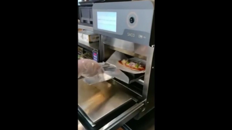 Horno de alta velocidad para hornear pizzas y pan plano, SACO V1
